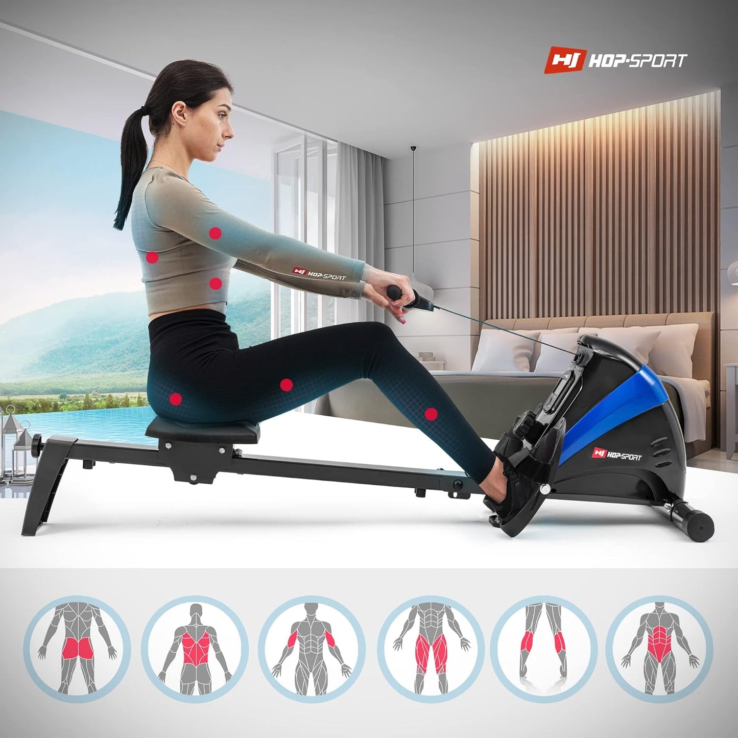 Rameur Hop-Sport HS-030R Boost