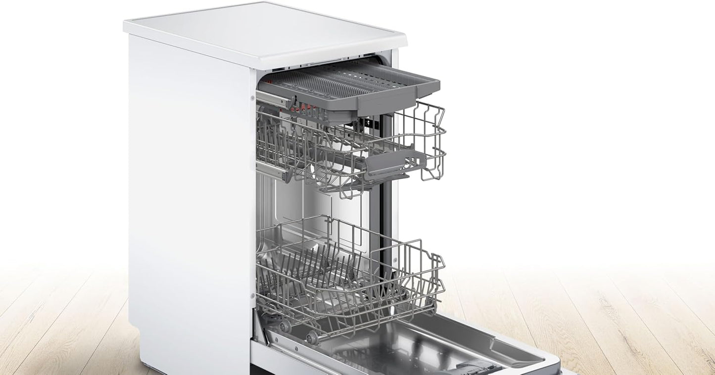Bosch Lave vaisselle SPS4EMW61E 45 cm série 4, 10 couverts, Blanc