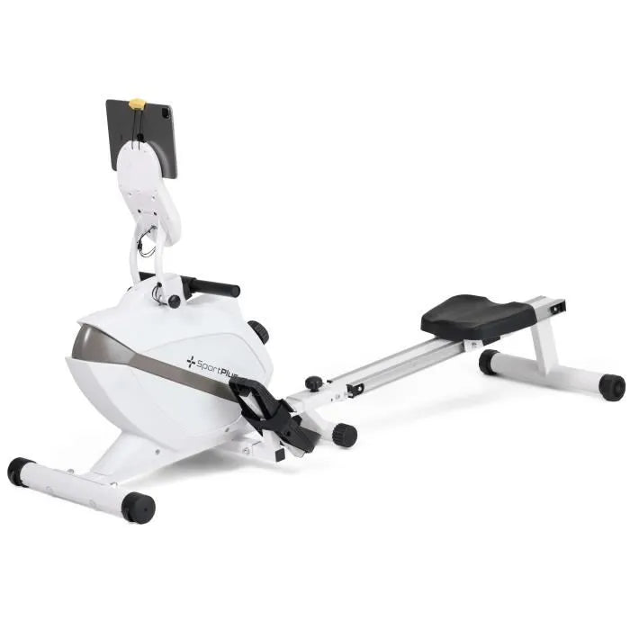 Rameur magnétique pliable SPORTPLUS - 8 niveaux de résistance - Blanc