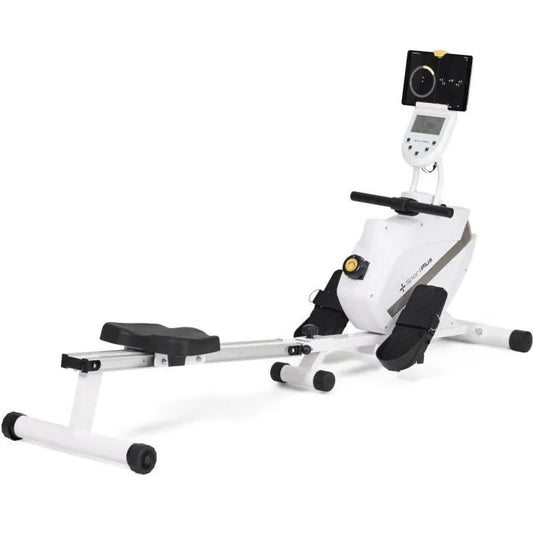 Rameur magnétique pliable SPORTPLUS - 8 niveaux de résistance - Blanc