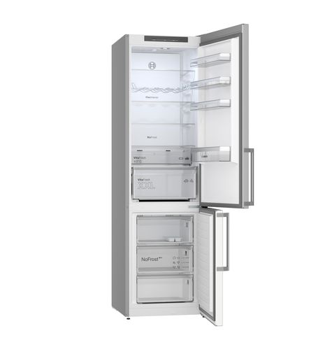 Bosch Serie 4 Kgn39vlct Réfrigérateur-congélateur 363 L argent